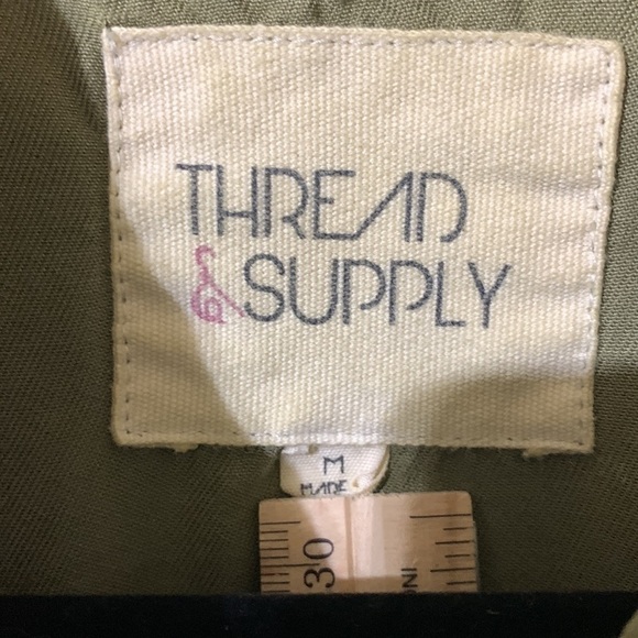 Thread & Supply - Ayla Women's Anorak Utility Jacket Olive Medium - Picture 6 of 10